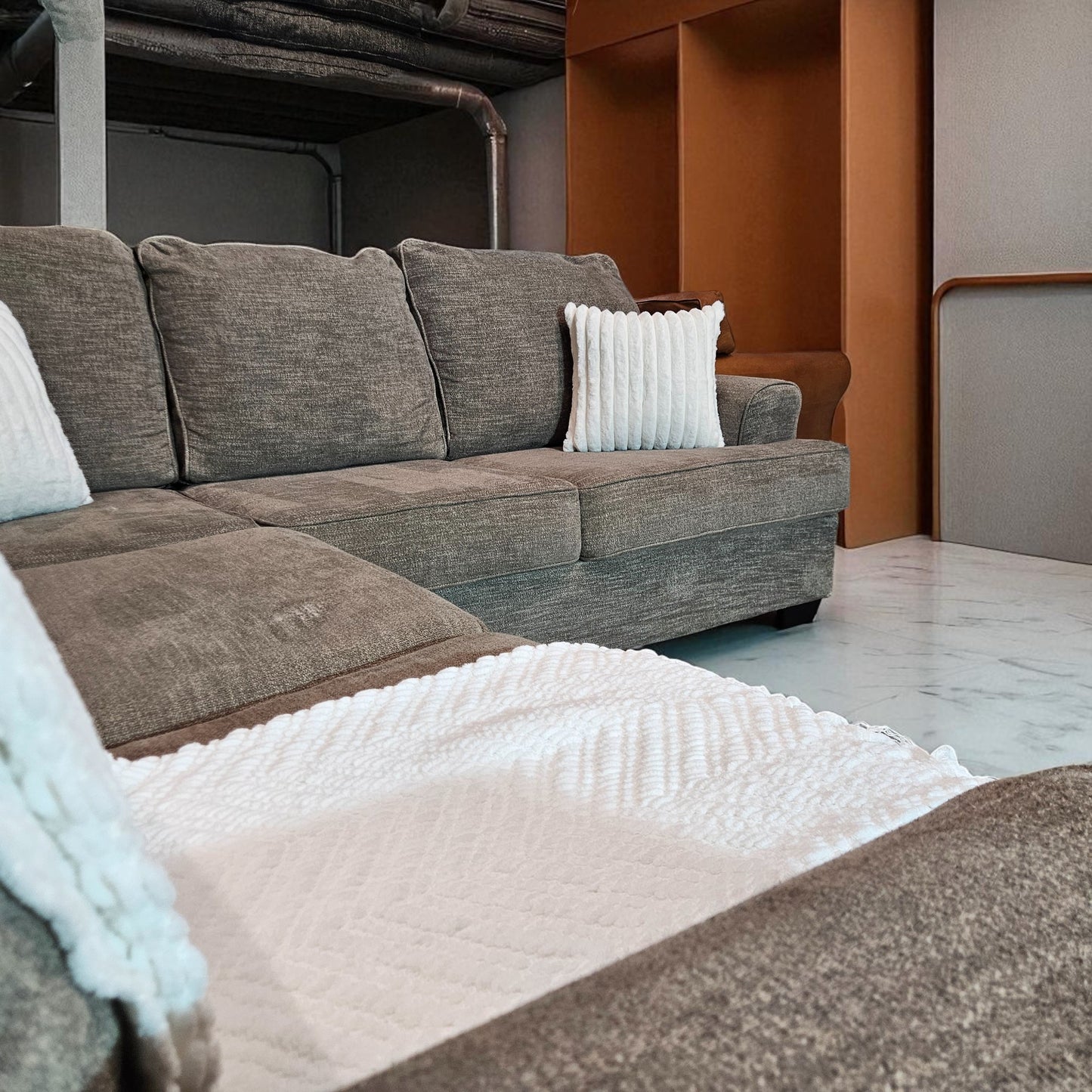 Sectional L Shape Gray