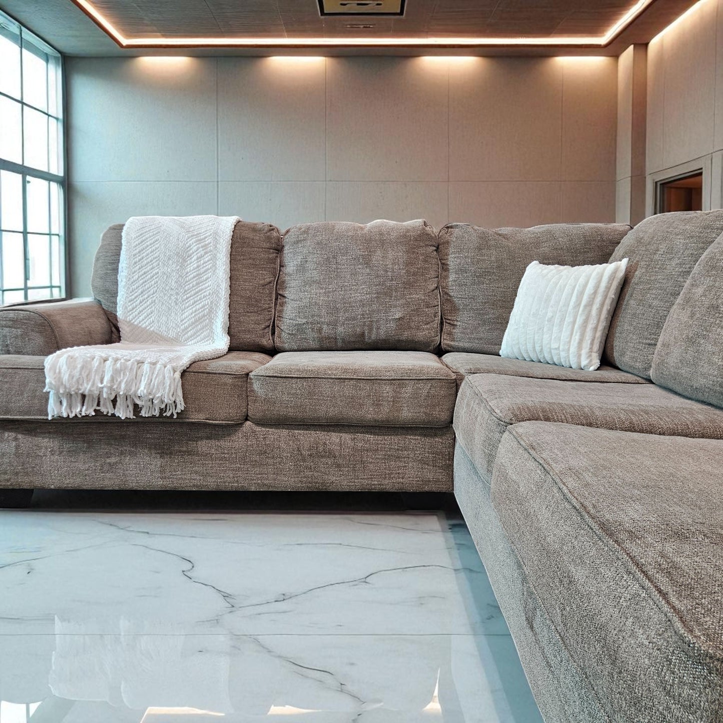Sectional L Shape Gray