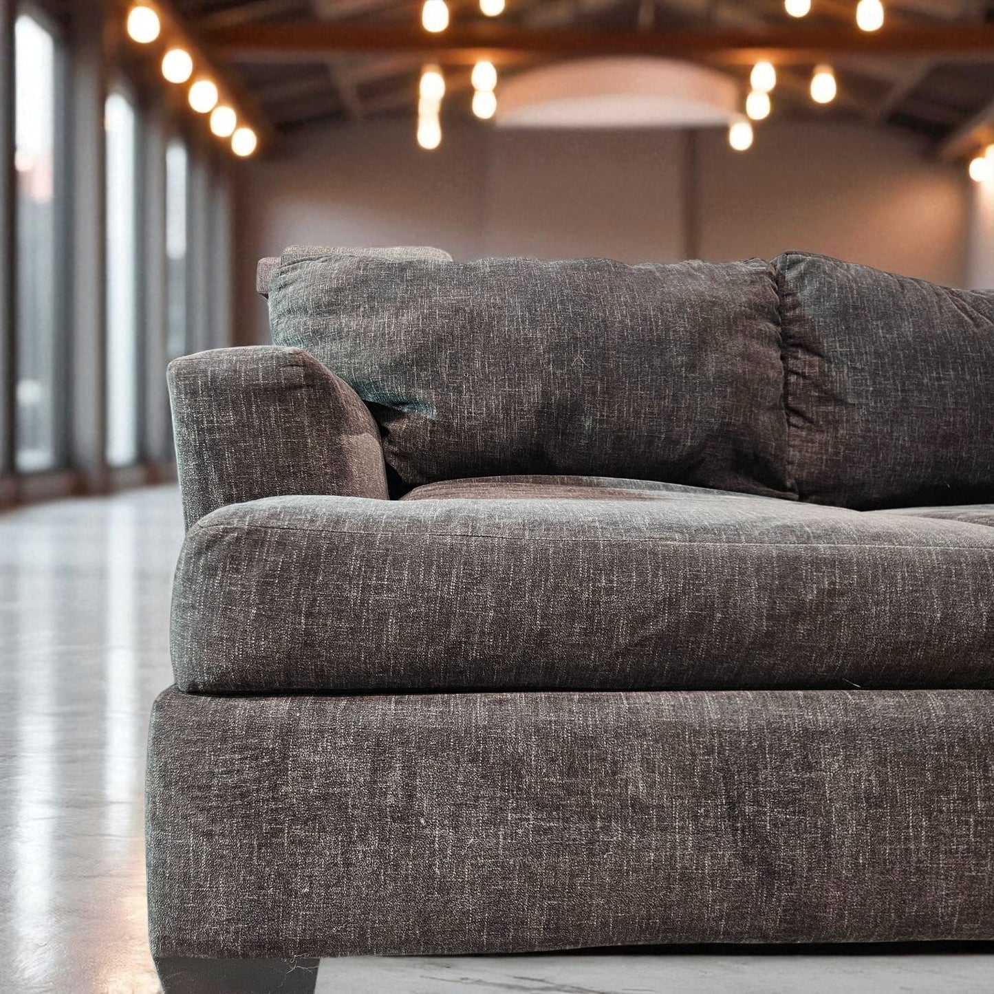 Dark Gray Fabric Sectional