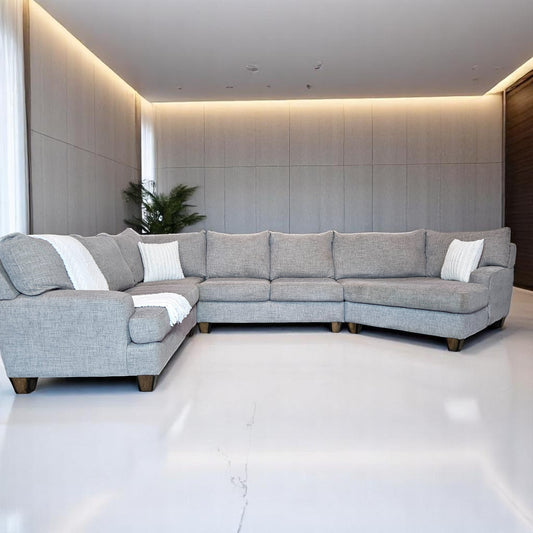 Weir's Medium Gray Fabric Sectional