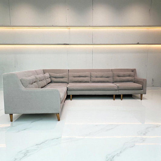 West Elm Light Gray Contemporary Sectional