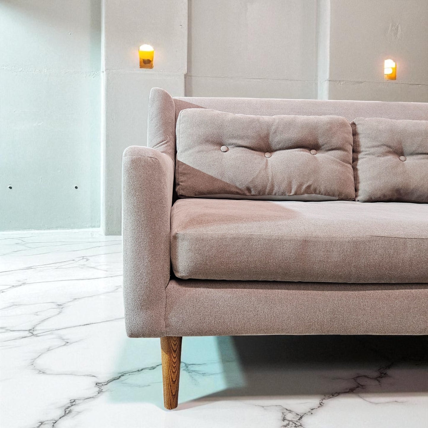 West Elm Light Gray Contemporary Sectional