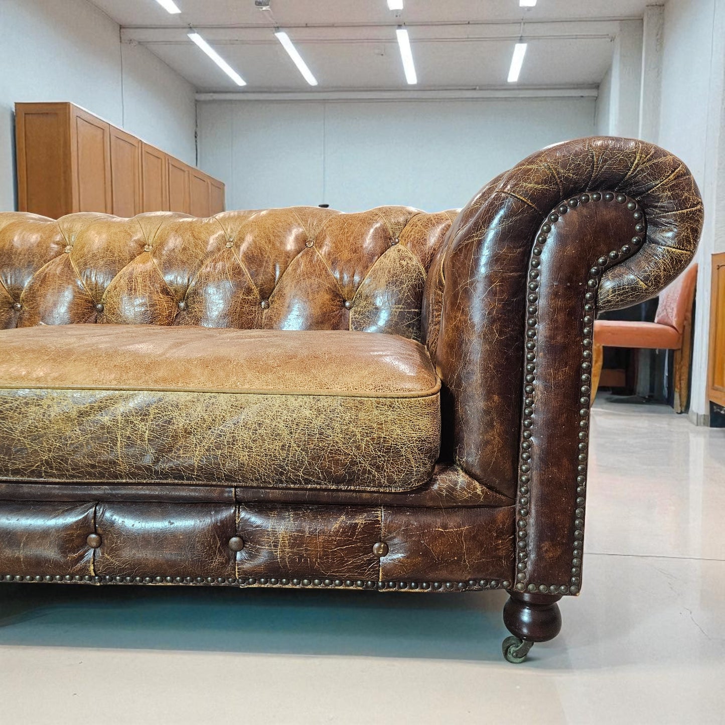Chesterfield Sofa Full Grain Leather