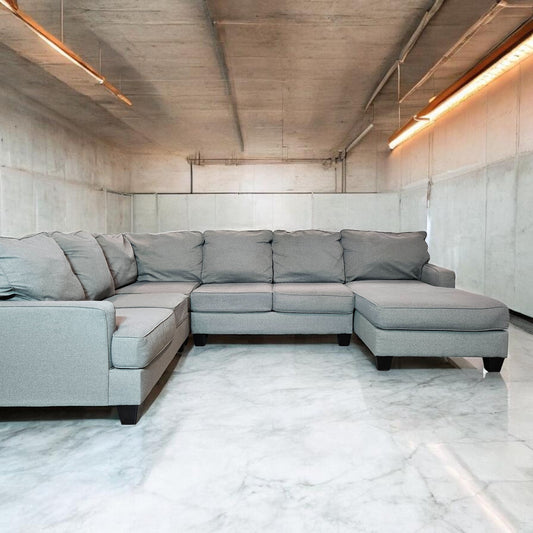 Light Gray U Shaped Sectional