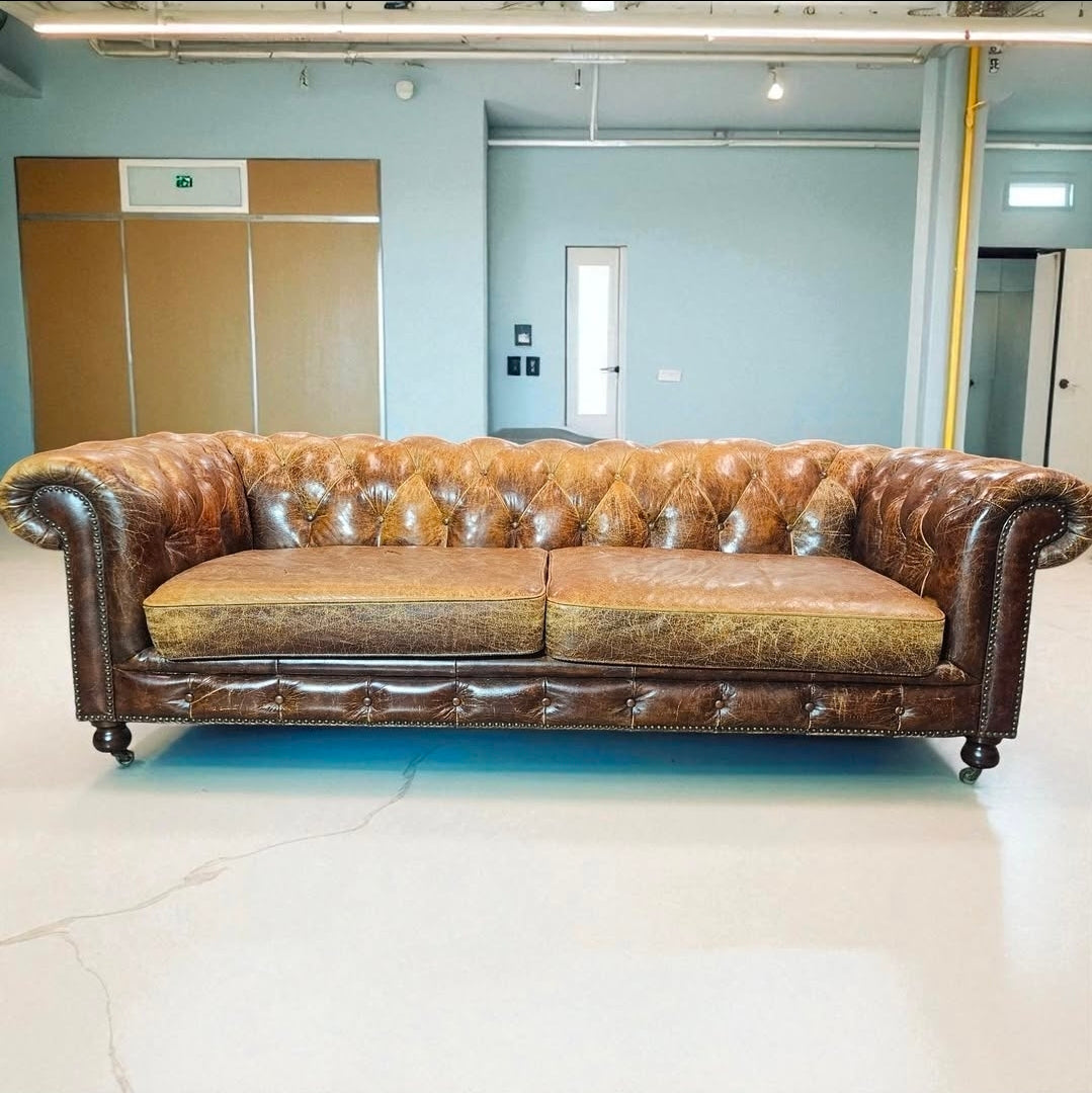 Chesterfield Sofa Full Grain Leather