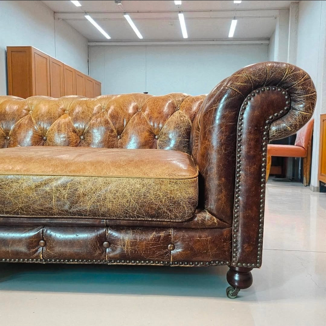 Chesterfield Sofa Full Grain Leather